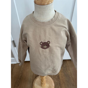 Boys Jamie Kay Sweatshirt 3T Beige Brown Bear